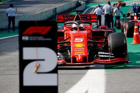 Sebastian Vettel - Ferrari - Formel 1 - GP Brasilien - Sao Paulo - 16. November 2019