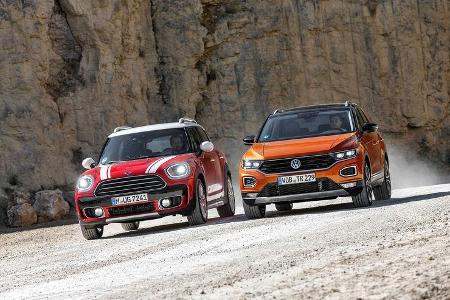 Mini Countryman Cooper D All4, VW T-Roc 2.0 TDI 4Motion Style, Exterieur Mini Countryman Cooper D All4, VW T-Roc 2.0 TDI 4Motion Style, Exterieur
