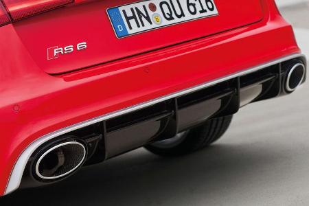 Audi RS6 Avant, Auspuff, Endrohre