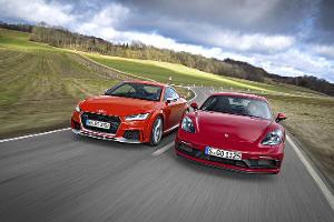 Porsche 718 Cayman GTS, Audi TT RS, Exterieur