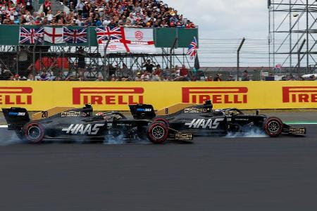 Kevin Magnussen & Romain Grosjean - Haas - GP England 2019