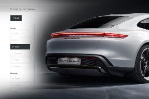Elektro-Sportwagen Porsche Taycan im Konfigurator