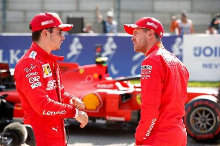 Leclerc - Vettel - Ferrari - GP Belgien - Spa-Francorchamps - Formel 1 - Samstag - 31.8.2019