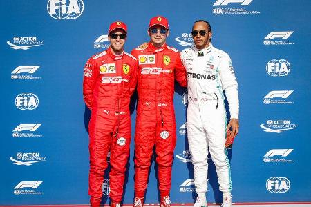 Vettel - Leclerc - Hamilton - GP Belgien - Spa-Francorchamps - Formel 1 - Samstag - 31.8.2019