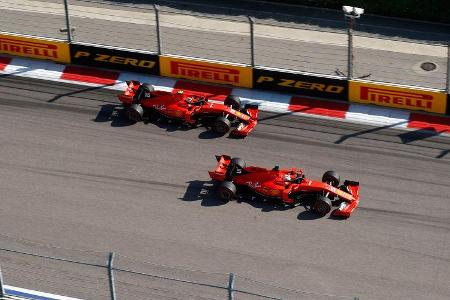 Sebastian Vettel - Charles Leclerc - Ferrari - GP Russland 2019 - Sotschi - Rennen