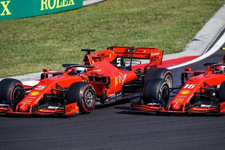 Vettel - Leclerc - GP Ungarn 2019 - Budapest - Rennen Vettel - Leclerc - GP Ungarn 2019 - Budapest - Rennen
