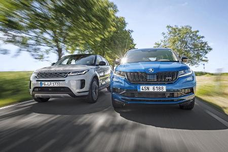 Range Rover Evoque, Skoda Kodiaq RS, Exterieur