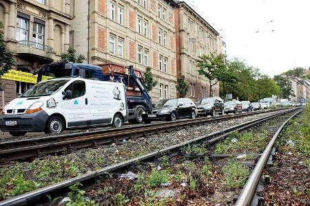 Stau, Stuttgart, Warnstreik VVS Stau, Stuttgart, Warnstreik VVS