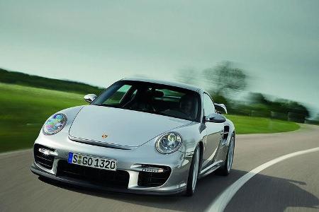 2007: Porsche 911 GT2 - Der 997 in seiner stärksten Version mit 530 PS und 630 Newtonmetern Drehmoment.