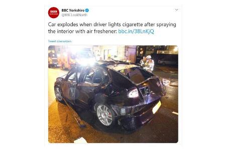 Seat Leon England Explosion Zigarette Spray Seat Leon England Explosion Zigarette Spray