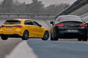 Mercedes-AMG A 45 S und C 43 Coupé im Test