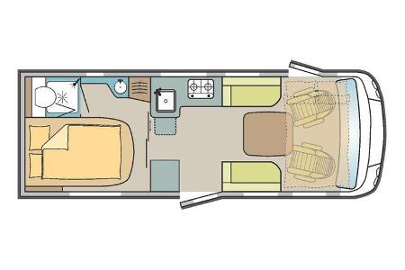 Rapido 856 F, Grundriss
