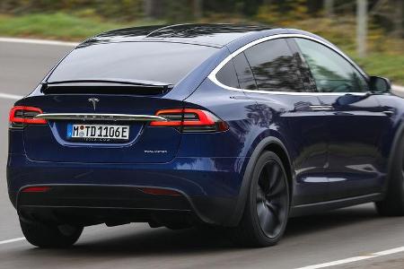 Tesla Model X Maximale Reichweite, Exterieur