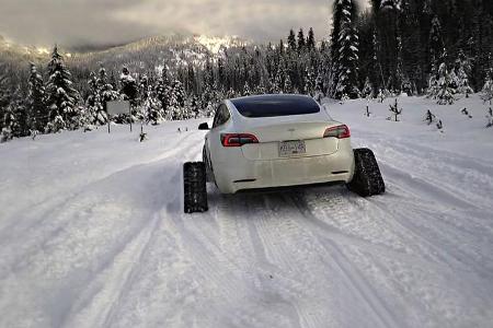 Schneemobil Ketten Tesla Model 3 Schneemobil Ketten Tesla Model 3