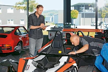 KTM X-Bow R, Verkaufsraum