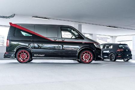 Abt VW T6 DA-Teambus und VW Golf R