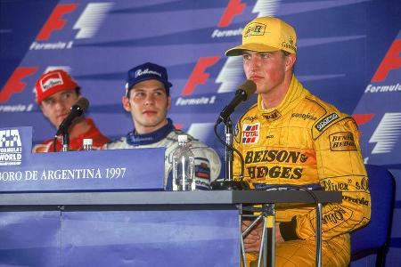 Irvine - Villeneuve - Schumacher - GP Argentinien 1997
