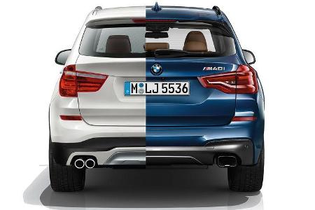 BMW_X3 _M40i _xDrive _2017_Vergleich_alt_neu
