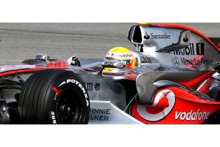 Hamilton dreht auf, um Massa aus der Reserve zu locken.