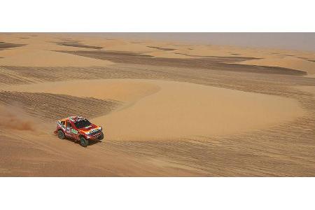 Doch auch, als die Rallye in den Sandkasten Mauretaniens wechselte, konnte Mitsubishi das Tempo der Spitze nicht mitgehen.