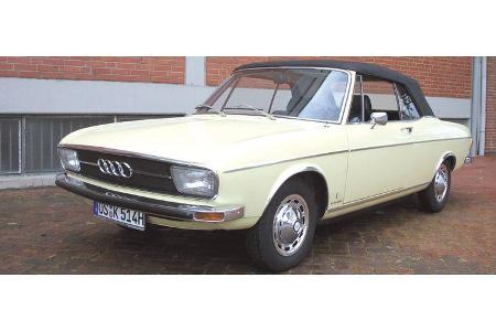 Ludger Teeken und Gerhard Hametner auf Audi 100 LS Cabriolet (Prototyp): 1,7-Liter-Reihenvierzylinder, 100 PS, Baujahr 1971,...