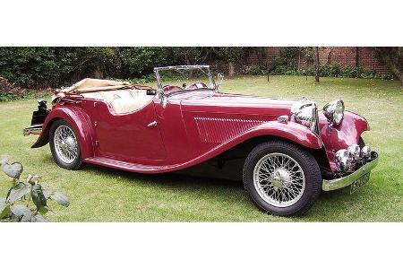 Dieter W. Zens und Felix Lienhard auf Jaguar SS 1 Swallow: 2,1-Liter-Reihensechszylinder, 48 PS, Baujahr 1933