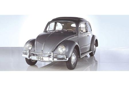 Stefan Schulte auf VW Käfer âOvaliâ: 1,2-Liter-Vierzylinder-Boxer, 30 PS, Baujahr 1956, Team Gläserne Manufaktur