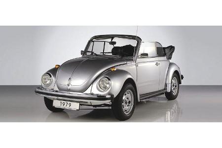 Michael Roth und Bernd Sudholt auf VW 1303 Cabriolet: 1,6-Liter-Vierzylinder-Boxer, 50 PS, Baujahr 1979, Team Volkswagen