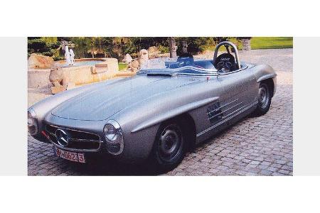 Burkhard Müller und Norbert Geiger auf Mercedes-Benz 300 SLS: 3,0-Liter-Reihensechszylinder, 215 PS, Baujahr 1957