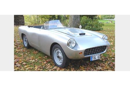 Ulrich Schulz und Thomas Schulz auf Falcon MK III Roadster: 1,3-Liter-Reihenvierzylinder, 60 PS, Baujahr 1958
