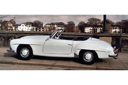 Hans Schlickum und Ute Schlickum auf Mercedes-Benz 190 SL: 1,9-Liter-Reihenvierzylinder. 105 PS, Baujahr 1961, Team FSG Oels...