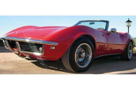 Sebastian Groh und Heribert Groh auf Chevrolet Corvette Cabrio: 5,7-Liter-V8 300 PS, Baujahr 1968