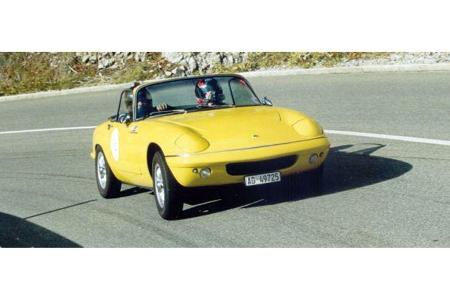 Peter Melkus und Eberhard Schlosser auf Lotus Elan S4: 1,6-Liter-Reihenvierzylinder, 125 PS, Baujahr 1969