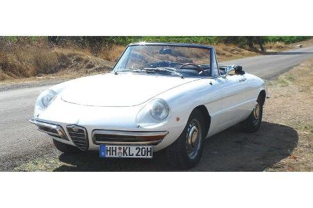 Bernd Klosterfelde und Walter Klosterfelde auf Alfa Romeo 1750 Spider: 1,8-Liter-Reihenvierzylinder, 118 PS, Baujahr 1970
