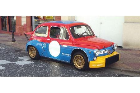 Otmar Ernst und Susanne Ernst auf Fiat Abarth 1000 TR: 1,0-Liter-Reihenvierzylinder, 100 PS, Baujahr 1970