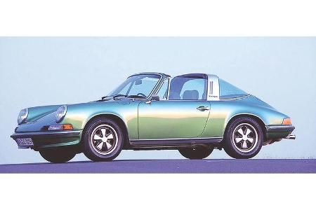 Jens Schöll und Dior Decupper auf Porsche 911 S Targa: 2,4-Liter-Sechszylinder-Boxer, 190 PS, Baujahr 1973
