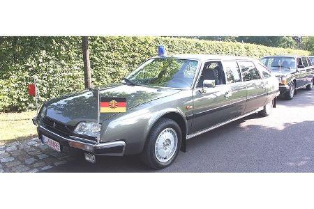 Gerrit Crummenerl und Anika Baum auf Citroen CX 25 Prestige âHoneckerâ: 2,3-Liter-Reihenvierzylinder, 136 PS, Baujahr 1984