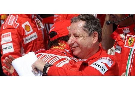 Freudentränen bei Chef Jean Todt.