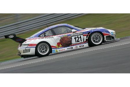Sabine Schmitz und Klaus Abbelen fuhren im Porsche 997 Supercup auf den dritten Platz.