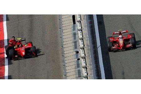 Die Ferrari-Mägen schienen das ständige Auf und Ab am besten wegzustecken.