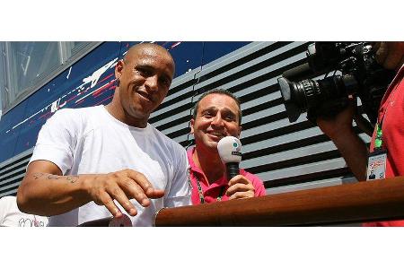 Auch Fußballstar Roberto Carlos gab sich die Ehre ...