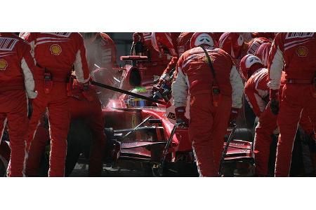 Ferrari zelebrierte den perfekten Boxenstopp.