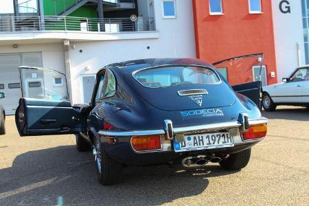 Team Sodecia tritt mit einem Jaguar E-Type an.