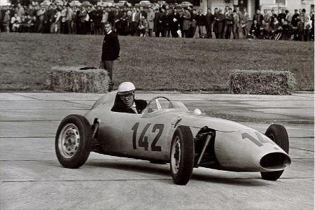 Doch wieder im Monoposto: Hartmann-DKW Formel Junior in Innsbruck 1960.