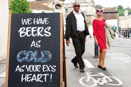Bier wird nicht überall in UK zimmerwarm getrunken.