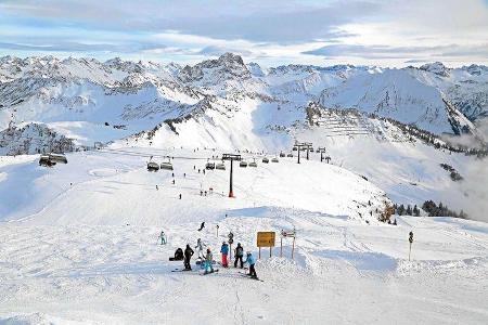 Pisten am Diedamskopf für Skifahrer und Snowboarder Pisten am Diedamskopf für Skifahrer und Snowboarder