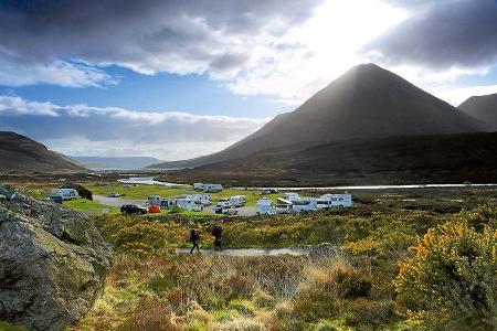 Sligachan Campsite auf der Insel Skye