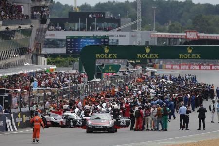 Startaufstellung - 24h-Rennen Le Mans 2018 - Samstag - 16.6.2018