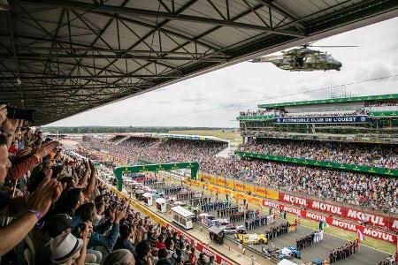 Startaufstellung - 24h-Rennen Le Mans 2018 - Samstag - 16.6.2018