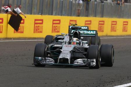 Lewis Hamilton & Nico Rosberg - Mercedes - GP Ungarn 2014 Lewis Hamilton & Nico Rosberg - Mercedes - GP Ungarn 2014